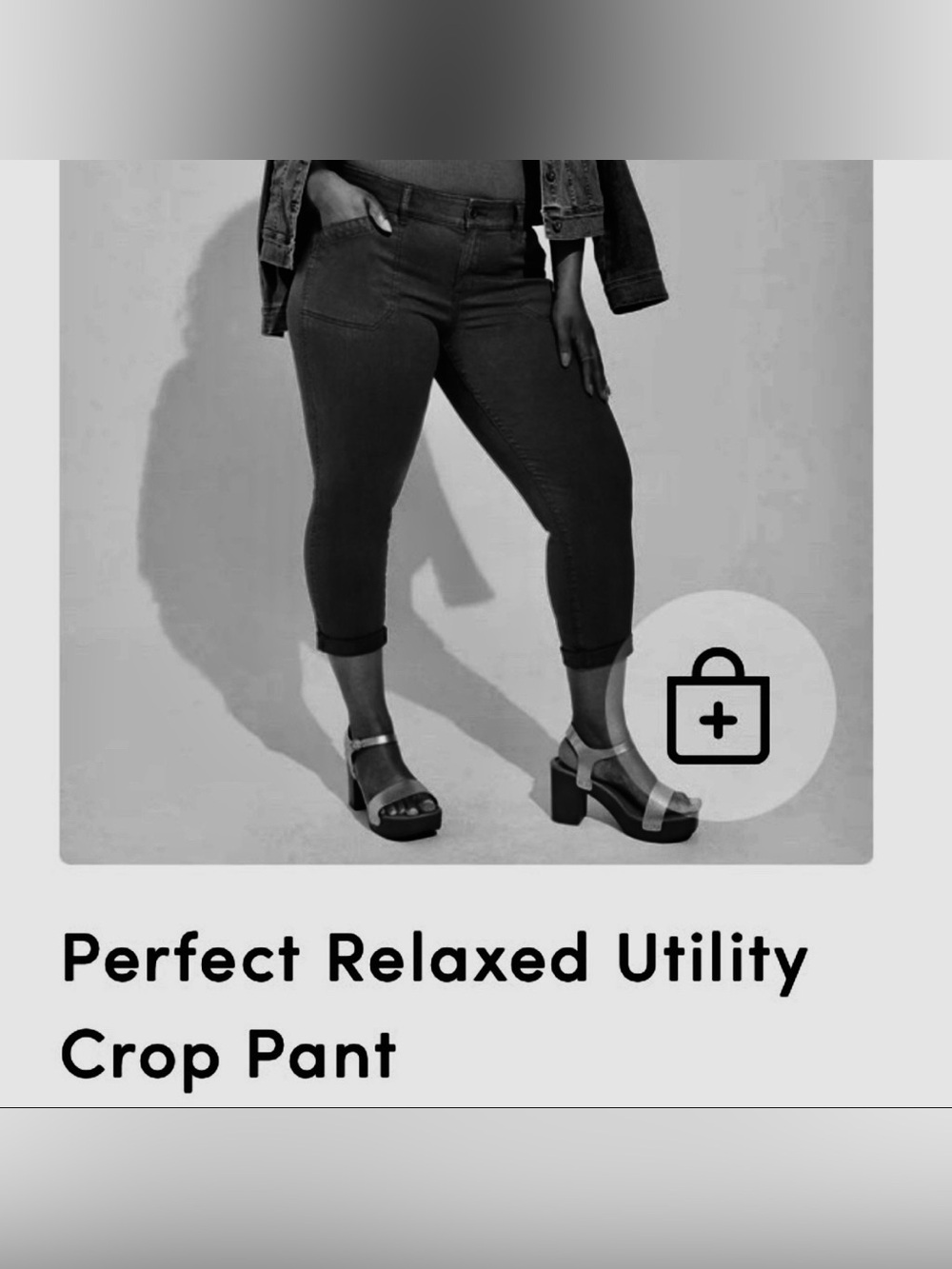 TORRID Relaxed Utility Crop Pants - IN BLACK !